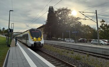 Der Zug fährt nicht.
