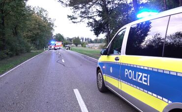 Unfall mit Vollsperrung auf der Landesstraße 1080.