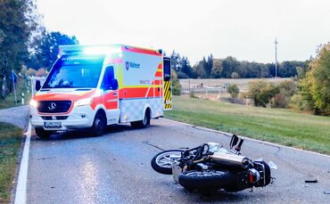 Unfall mit Vollsperrung auf der Landesstraße 1080.