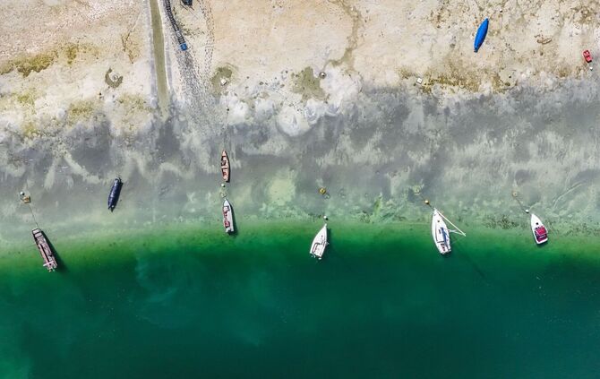 Die Trockenheit sorgt für niedrige Wasserstände am Bodensee. (Archivbild)