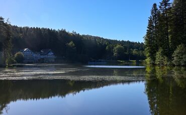 Der Ebnisee wird bald abgelassen, um ihn wieder tiefer ausbaggern zu können.
