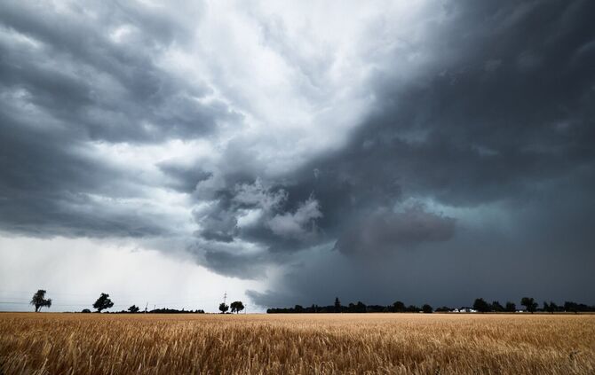 Gewitterwolken sollen übers Land ziehen. (Archivbild)