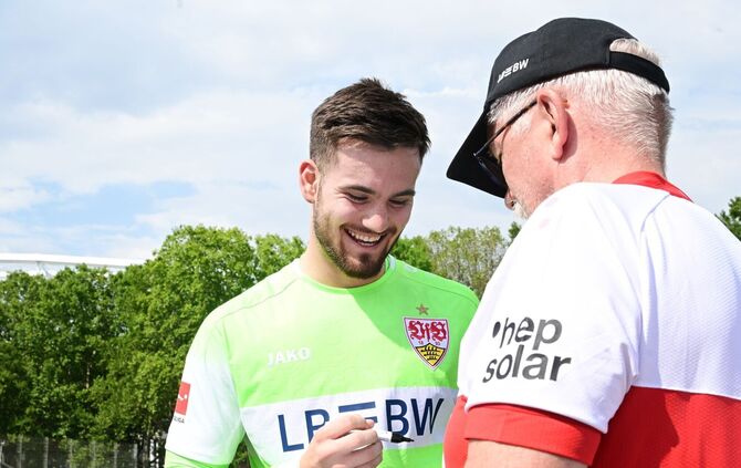 Zurück im VfB-Tor: Eigengewächs Dennis Seimen. (Archivbild)