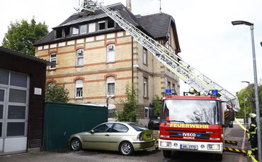 Die Feuerwehr Schorndorf im Einsatz.