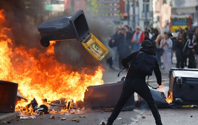 Schulproteste in Frankreich