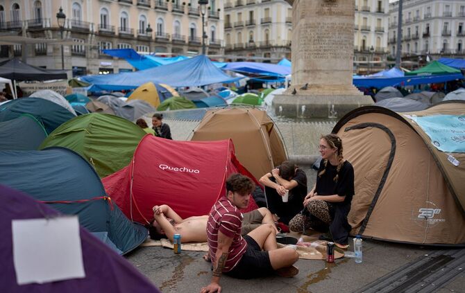 Protestcamp in Madrid