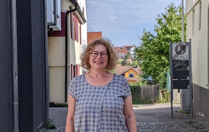 Christina Jahnel, Initiatorin einer neuen Selbsthilfegruppe in Winnenden, die sich mit dem großen Umbruch vom Berufsleben zum Ru