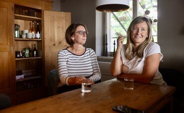 In Fellbach trifft sich eine Gruppe Alleinerziehender, darunter auch Katrin (links) und Carmen.