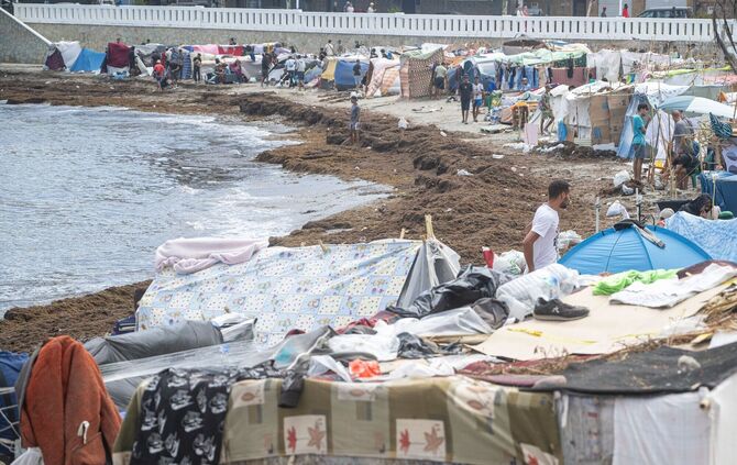 Migranten in Ceuta