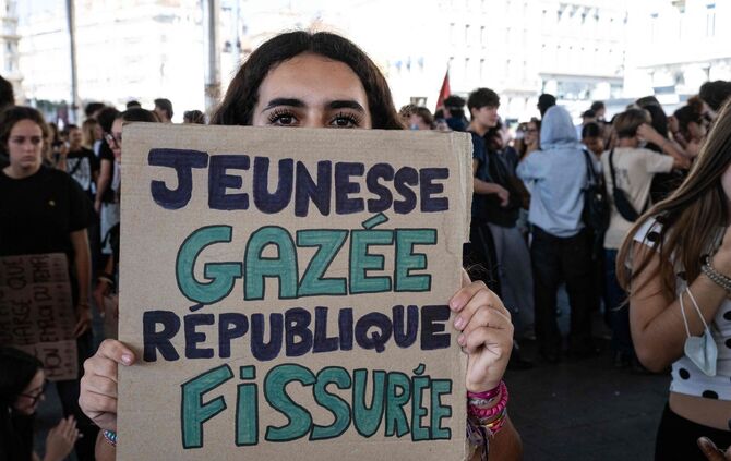 Schulproteste in Frankreich