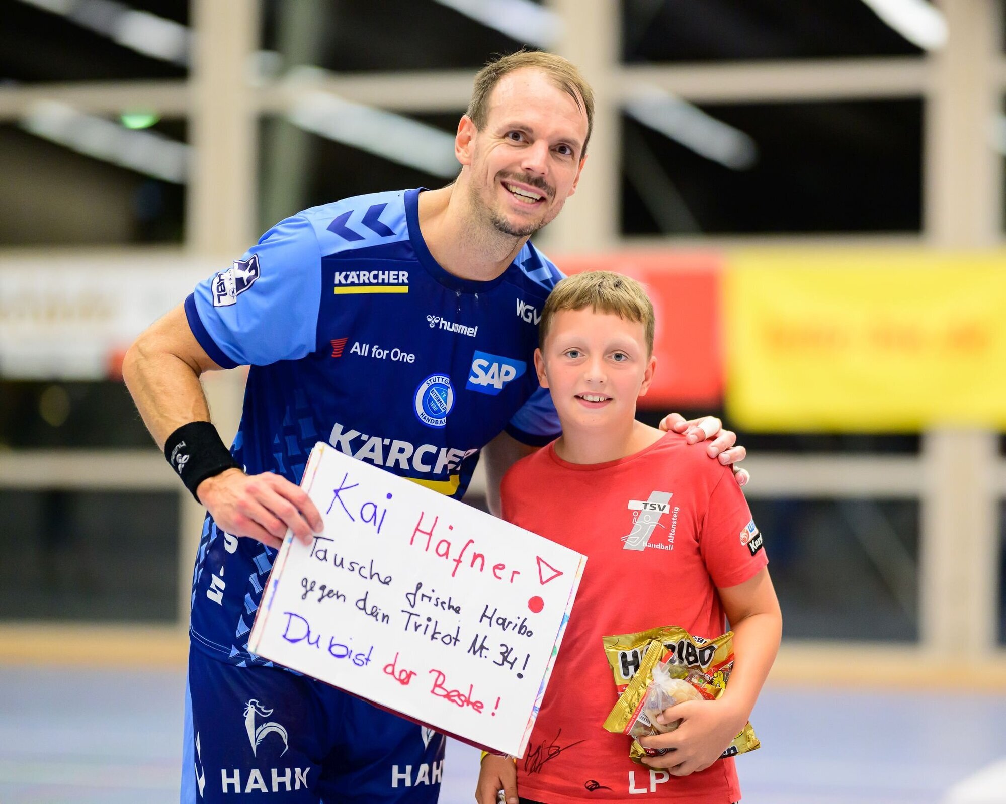 TVB Stuttgart's long-serving player Kai Häfner (37) is working on ...