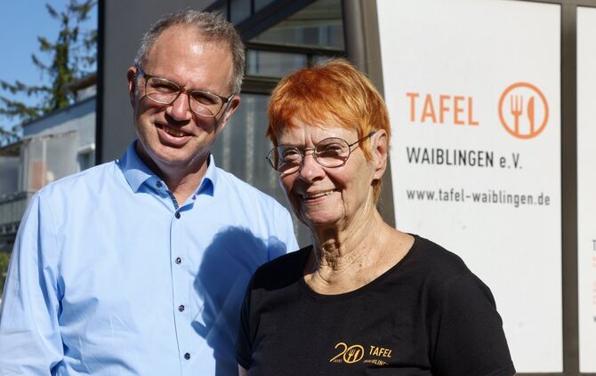 Tobias Westmeier tritt die Nachfolge von Erika Severin an.
Tafel Waiblingen