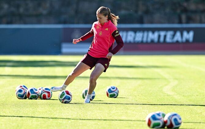 Frauen-Fußballnationalmannschaft - Training