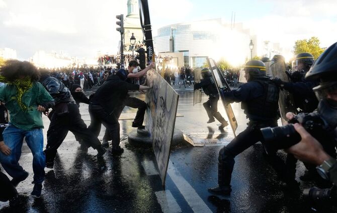 Schulproteste in Frankreich