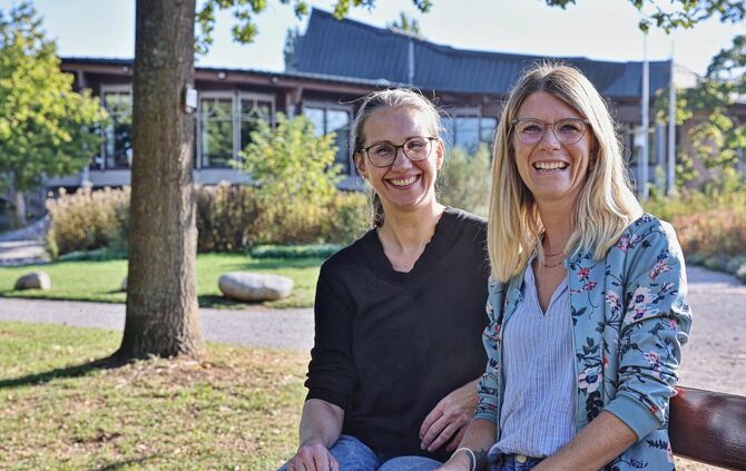 Die Freundinnen und Messeinitiatorinnen Ina Probst (links) und Maike Matt.