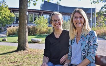 Die Freundinnen und Messeinitiatorinnen Ina Probst (links) und Maike Matt.
