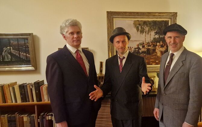 The Sophisticated Orchestra sind Andrew Andrews, Monsieur Nagel und Georg Bomhard.
