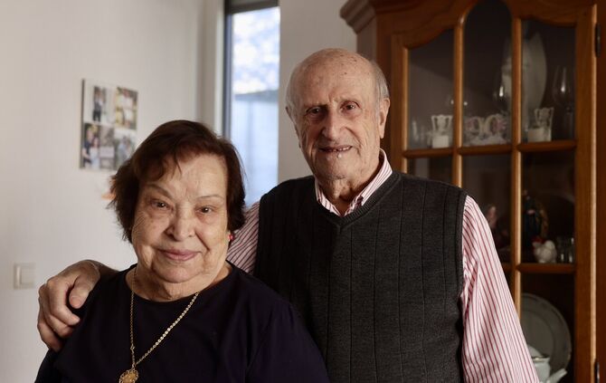 Addolorata und Damiano De Vitis sind beide vor kurzem 90 geworden - und sind seit 65 Jahren verheiratet.