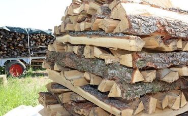 Ein Holzstapel (Symbolfoto).