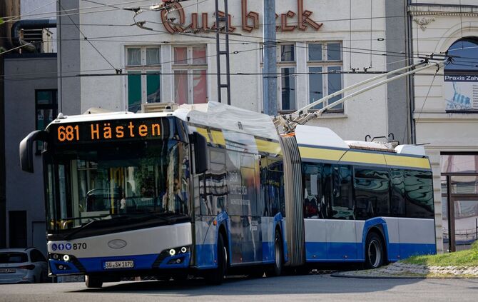 Oberleitungsbus in Solingen