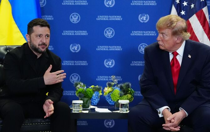 Selenskyj und Trump.