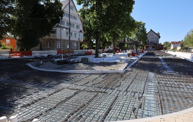 So sah es noch Mitte August 2026 am Bahnhof in Welzheim aus.