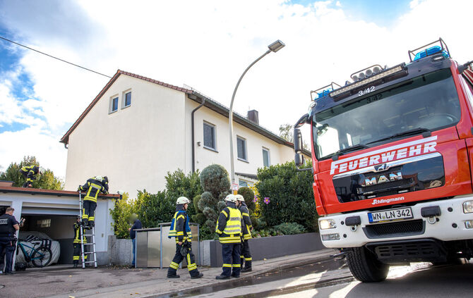 Einsatz an der Blumenstraße.