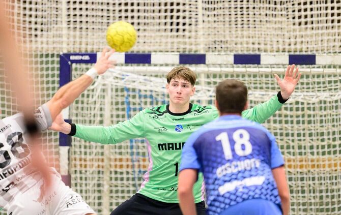 Keeper Benedikt Starkloff und der TVB II holen in Pforzheim zwei wichtige Punkte.