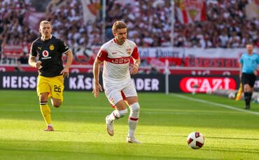 Maximilian Mittelstädt muss bei Spielen des VfB Stuttgart erst einmal zuschauen.