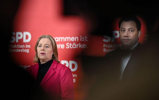 Die SPD-Parteichefs Bärbel Bas und Lars Klingbeil. (Archivbild)