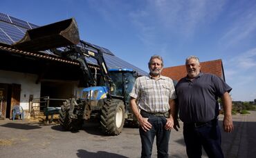 Wie geht es den Landwirten im Welzheimer Wald? Ulrich Maier (Alfdorf, links) und Niko Kalaitzidis (Welzheim, rechts), geben Einb
