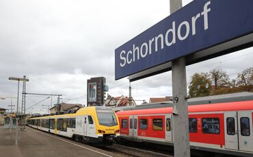 Der Bahnhopf Schorndorf wird im Herbst 2027 zwei Monate lang vom IC-Verkehr abgehängt.