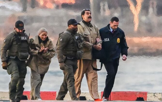 Nicolás Maduro und seine Frau wurden gefangen genommen
