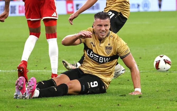 Ermedin Demirovic vergab in Hamburg eine Riesenchance und war auch sonst kaum ins VfB-Spiel eingebunden.