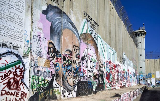 Israelische Sperranlage im Westjordanland.