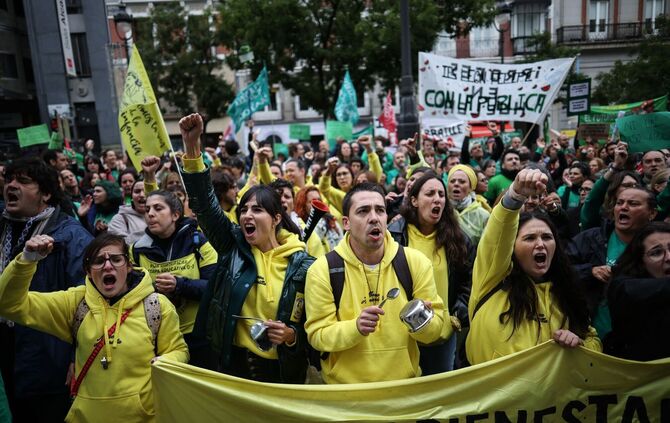 Proteste in Madrid