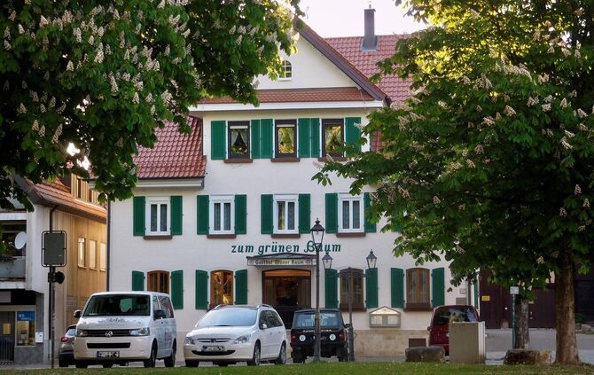 Die älteste noch erhaltene Gaststätte in Welzheim, der Grüne Baum, schloss in diesem Jahr. Hier ein Bild aus dem Jahr 2018.