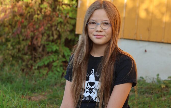 Leni Niebisch (11), Vorsitzende des Jugendausschusses von Rockcity Neustadt.