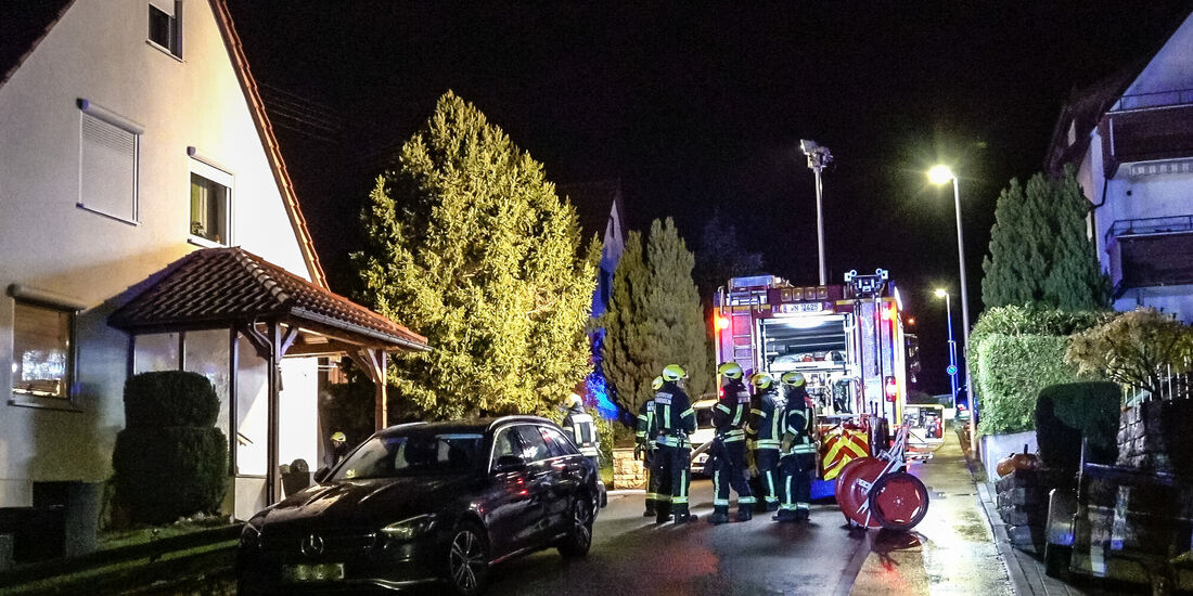 In Winnenden-Baach gab es am späten MIttwochabend (21.10.) einen Feuerwehreinsatz.