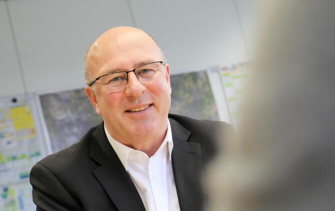 Dieter Schienmann strebt keune zweite Amtszeit in Waiblingen an.