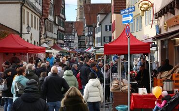 Der Stadtmarkt in Schorndorf im vergangenen Jahr. (Archivfoto)