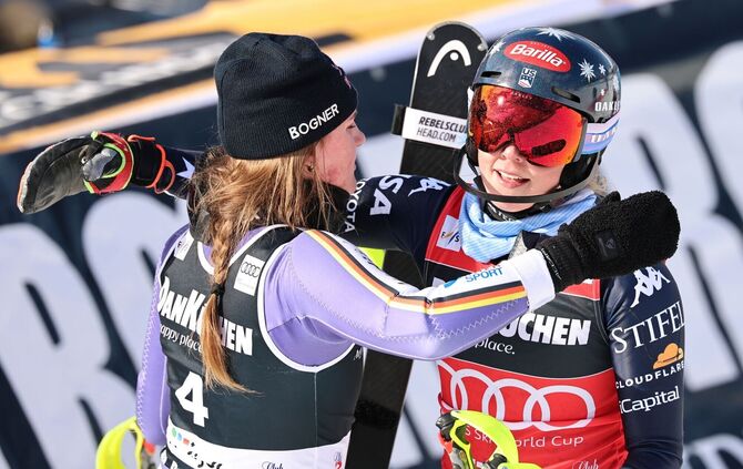 Emma Aicher, Mikaela Shiffrin
