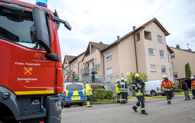 Einsatz für Feuerwehr und Polizei an der Lerchenstraße.
