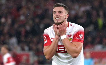 Sein Doppelpack reichte gegen Borussia Mönchengladbach nicht zum Sieg: VfB-Stürmer Ermedin Demirovic.