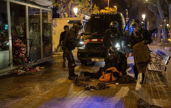 Proteste in Barcelona