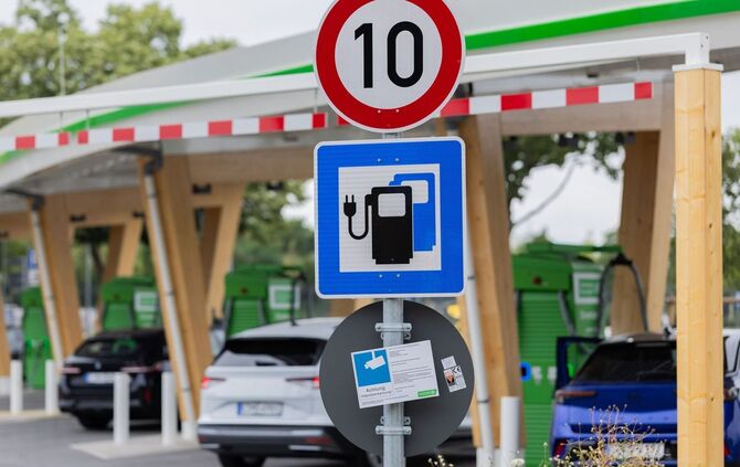 Ladepark für E-Autos in Düsseldorf