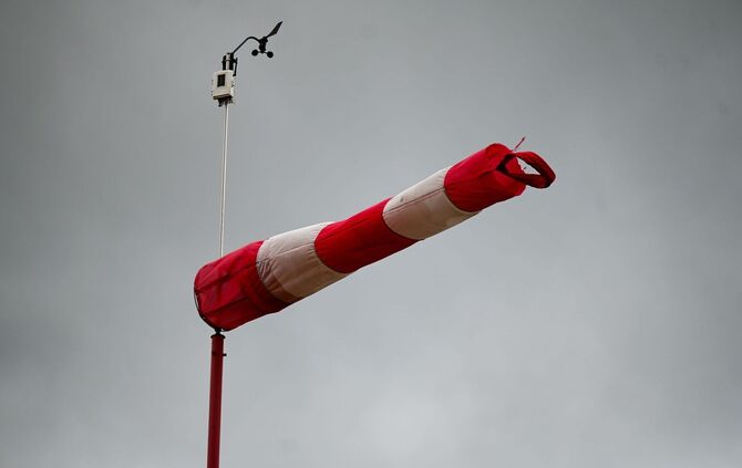 Wind mit Orkanstärke auf dem Brocken