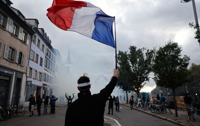 Proteste in Straßburg