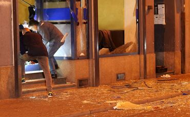 Explosion in Mannheimer Cafe
