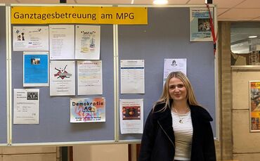 Katerina Soultanidou unterstützt das neue Ganztagsangebot des MPG und ist seit fünf Jahren Schülermentorin in der Hausaufgabenbe